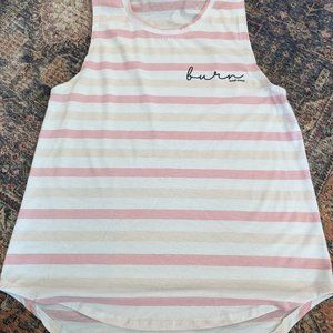 Pink Striped Burn Boot Camp Tank Top